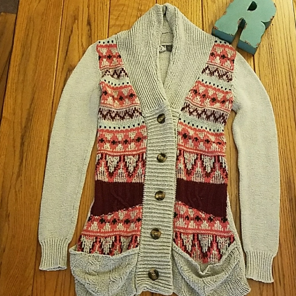 Bke button up sweater